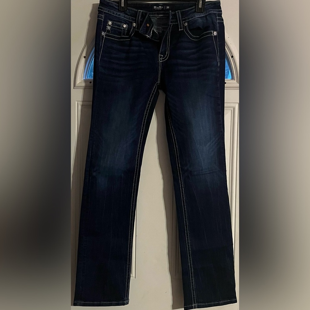 Miss Me Blue Straight Leg Jeans